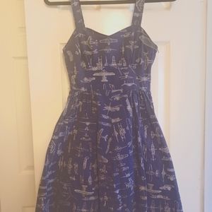 Plane blueprint sundress